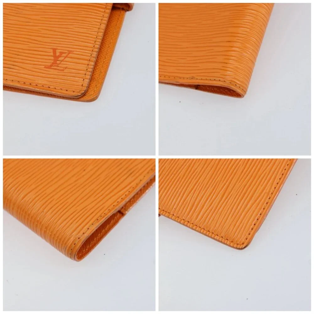 LOUIS VUITTON Epi Agenda PM Day Planner Cover Orange Mandarin R2005H Auth BA